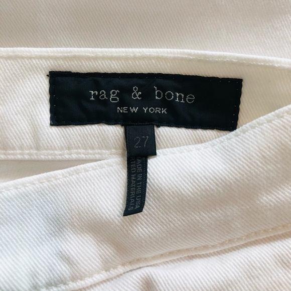 Rag & Bone Cigarette High Rise White Jeans. NWT! Sz 25 & 27 - Picture 11 of 16